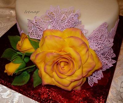 With roses - Cake by irenap