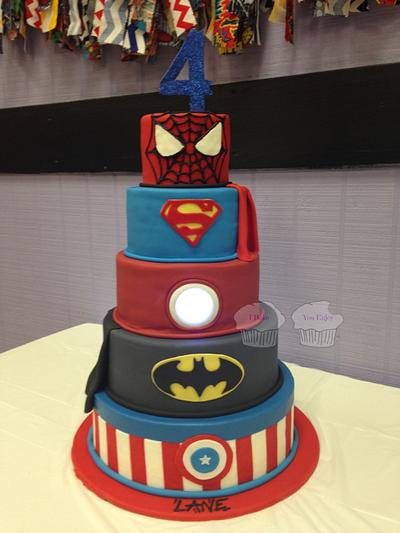 Super Heroes! - Cake by Susan