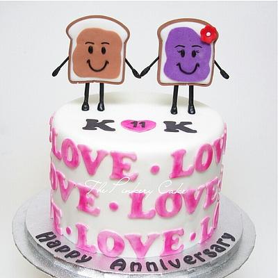 Anniversary cake - Cake by The Pinkery Cake