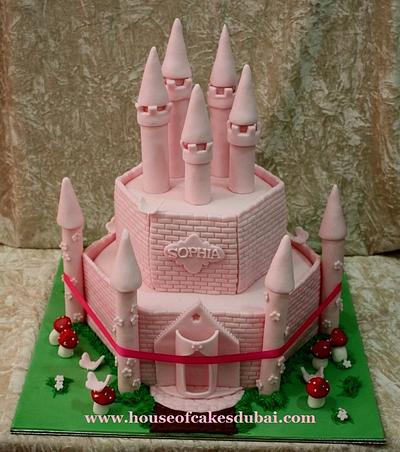 Pink Castle cake - Cake by The House of Cakes Dubai