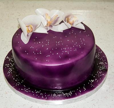 Orchids cake for mother-in-law - Cake by Katarina Prochyrova