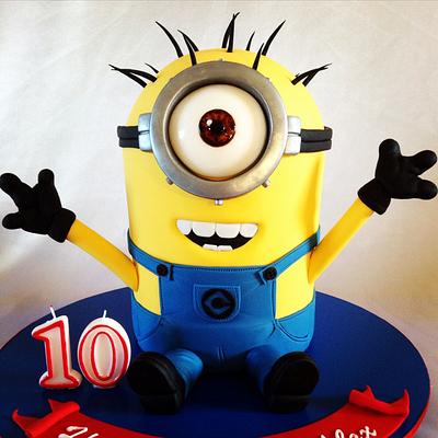 3D minion cake  - Cake by Ritzy