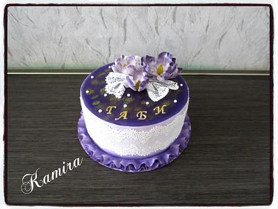 purple and gold - Cake by Kamira