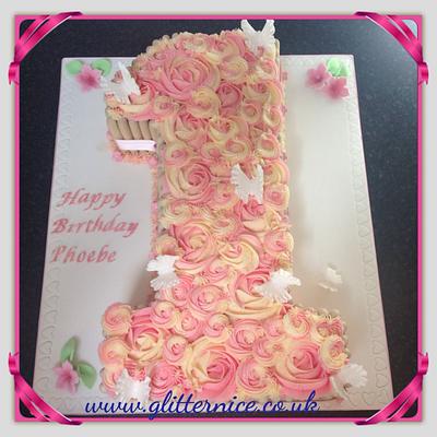 Pretty Number 1 - Cake by Alli Dockree