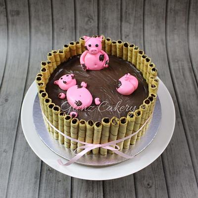 "Pigs in mud" cake - Cake by Glenyfer Wilson