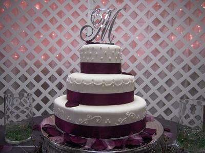 Simple Wedding Cake - Cake by Dawn
