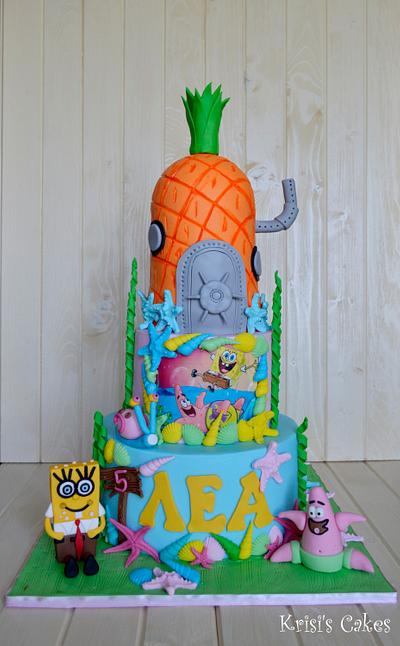 cake sponge bob - Cake by KRISICAKES