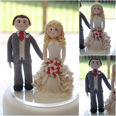 Bride & Groom Cupcake Tower - Cake by TiersandTiaras