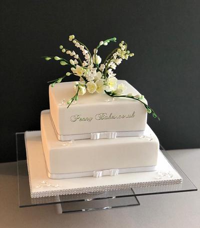 Diamond wedding anniversary  - Cake by Popsue