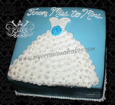Wedding Dress Shower Cake - Cake by Occasional Cakes