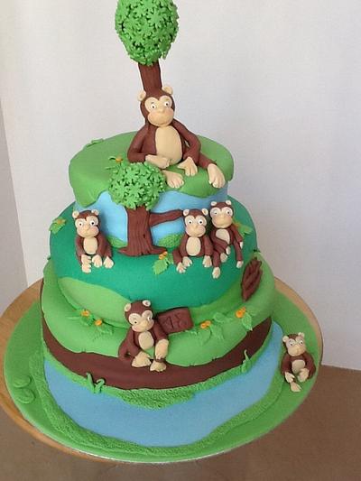 Monkeys - Cake by Cinta Barrera