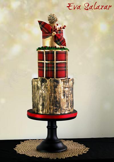 First Christmas Cake of the seasson!! - Cake by Eva Salazar 