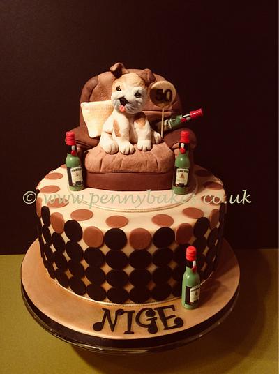 Alfie the bull dog!! 🐶 - Cake by Penny Sue