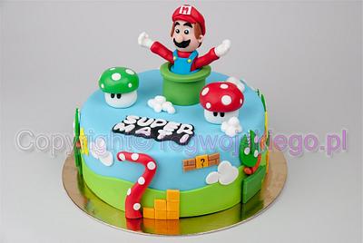Super Mario cake / tort z super mario - Cake by Edyta rogwojskiego.pl