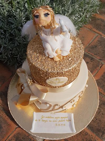 Angel christening cake  - Cake by Dubravka Falkoni Matic 
