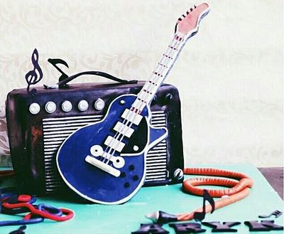 Guitar cake - Cake by Caked India