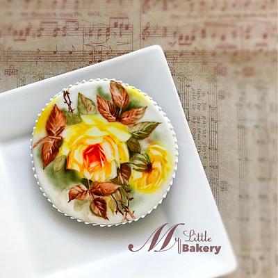 Yellow Rose Cookie - Cake by Nadia "My Little Bakery"