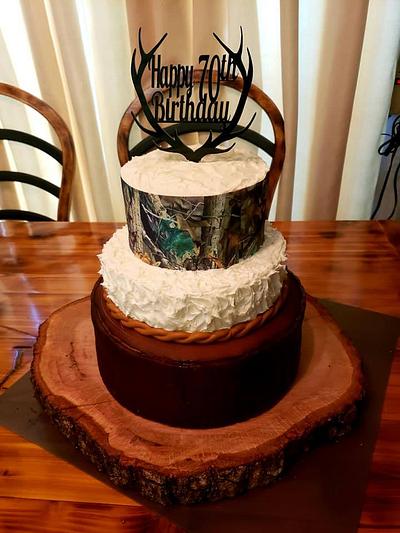 Hunting Themed Birthday Cake - Cake by Creative Designs By Cass