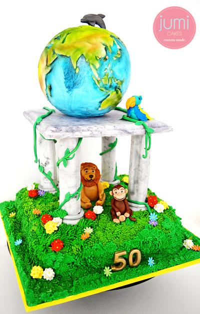 Favourite animals and travels - Cake by jumicakes