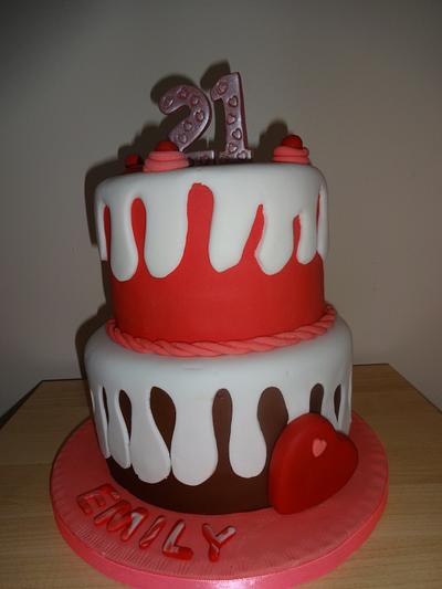 21st Birthday Cake - Cake by Nanna Lyn Cakes