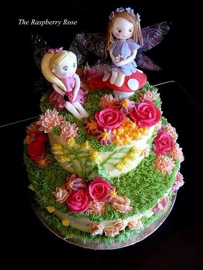 Fairy Garden Cake - Cake by TheRaspberryRose