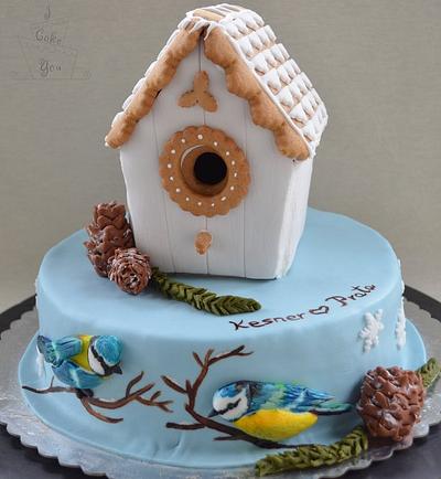 Gingerbread house meets Birdhouse - Cake by I Cake You