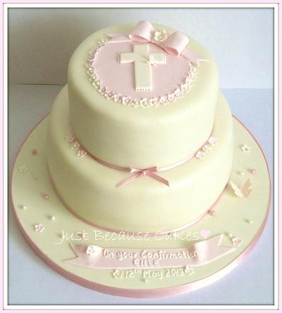 Confirmation Cake - Cake by Just Because CaKes