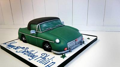 Vintage Sports Car - Cake by cakesbyclair