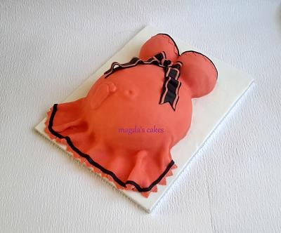 Baby bump cake - Cake by Magda's Cakes (Magda Pietkiewicz)