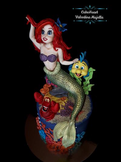 Ariel, Topper La Sirenetta - Cake by Valentina Majella