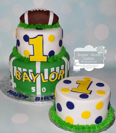 Football 1st Bday - Cake by Sugar Sweet Cakes