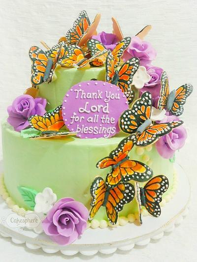 Butterflies - Cake by Cakesphere