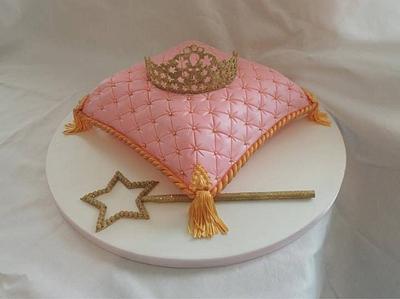 Pink cushion cake - Cake by jameela