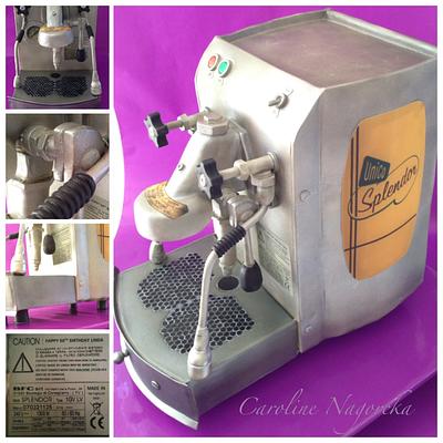 Linda's Coffee Machine - Cake by Caroline Nagorcka - Sculptress of Cakes
