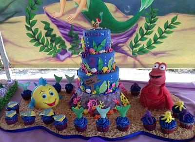 little mermaid cake - Cake by Eva Salazar 