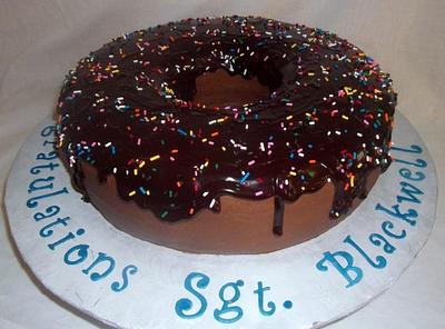 Huge Chocolate Donut - Cake by Nissa