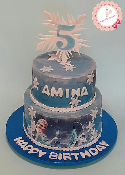 Frozen theme cake - Cake by LegendaryCakes