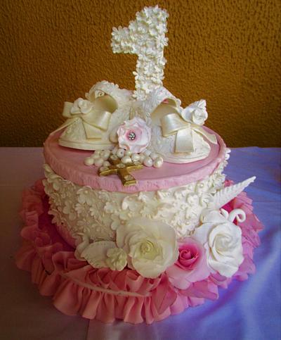 Rođendanska torta za 1. rođendan  za devojčice - Cake by Danijella Veljkovic