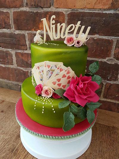 90th Birthday Cake - Cake by My Little Cake Studio 