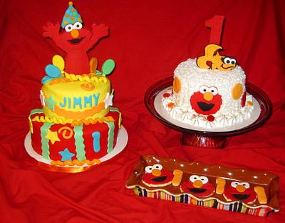 Elmo Theme Birthday - Cake by Mariela 