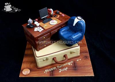Retirement Cake ( Office Retirement) - Cake by Sweet Treasures (Ann)