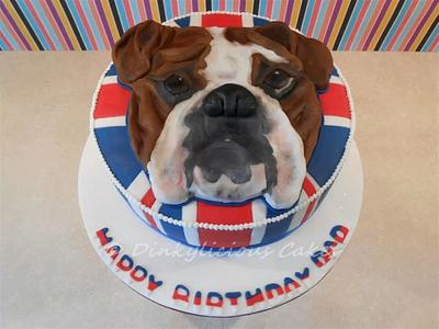 British bulldog cake - Cake by Dinkylicious Cakes