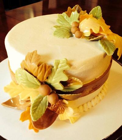 Autumn leaves - Cake by Nicky4rn