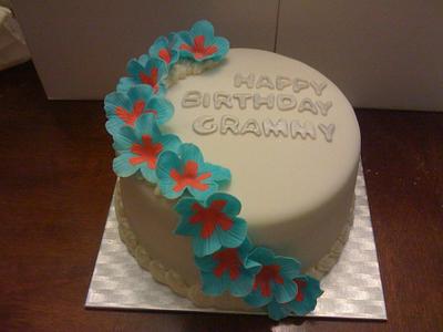 Cascading flowers - Cake by none