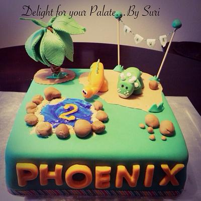 Dinosaurs Cake - RAWR - Cake by Delight for your Palate by Suri