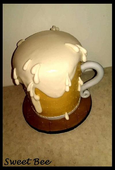 Beer Mug Cake - Cake by Tiffany Palmer