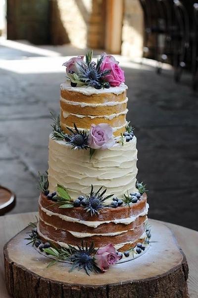 Naked wedding cake - Cake by Cherish Cakes by Katherine Edwards