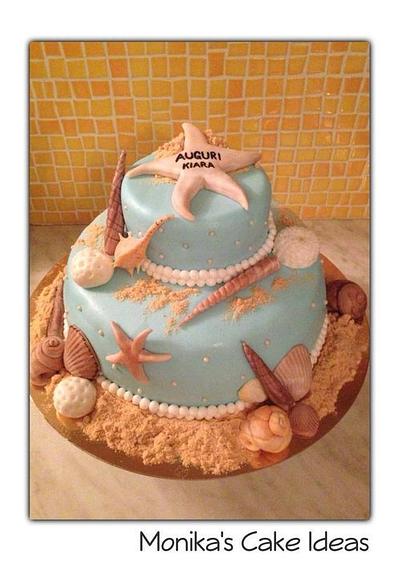 seashells bday cake - Cake by Monika Farkas