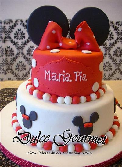 Minnie for Maria  - Cake by Silvia Caballero