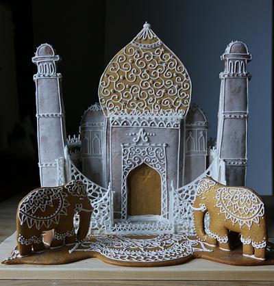 2D Gingerbread Taj Mahal - Cake by Sayitwithginger